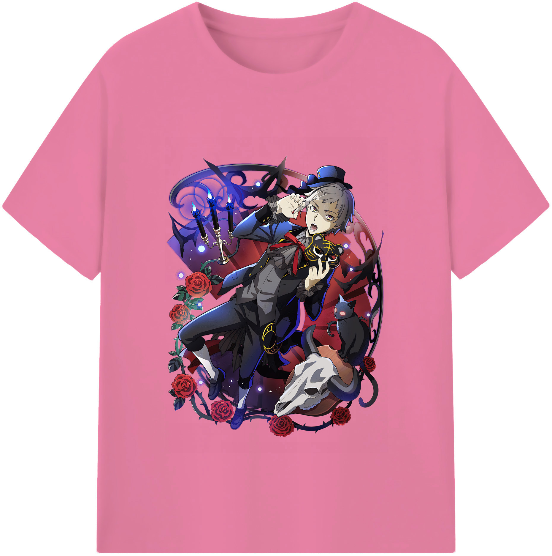 （画像用） 文豪ストレイドッグス Bungo Stray Dogs 綿100％半袖Tシャツ（フロントプリント）